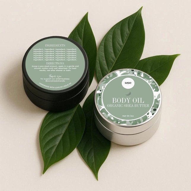 Green Sage Natural Botanical Ingredients Label (Creator Uploaded)