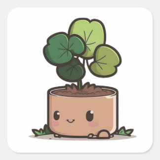 green Saint Patrick's Day Square Sticker