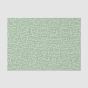 Green Same Komon (large scale) Tissue Paper