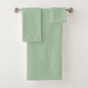 Green Same Komon (shark skin) Bath Towel Set