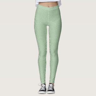 Green Same Komon (shark skin) Leggings