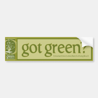 Green Sanctuary Bumper Sticker