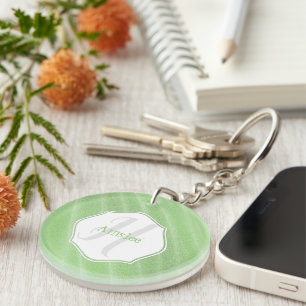 Green Sand Ripples Personalised Acrylic Keychain