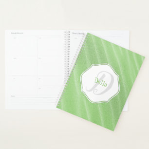Green Sand Ripples Personalised Planner
