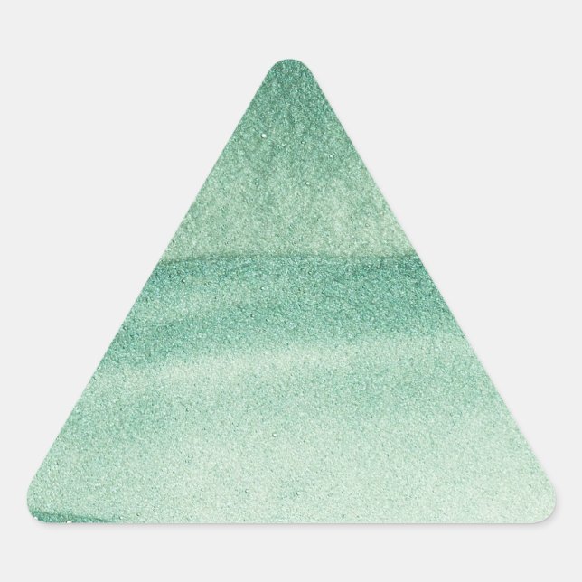 Green Sand  Triangle Sticker (Front)