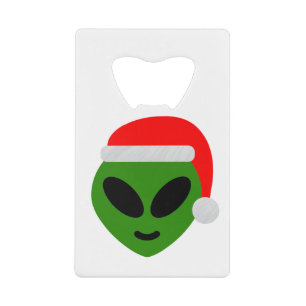 green santa alien emoji