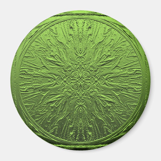 Green  Satin flower..... Magnet (Front)