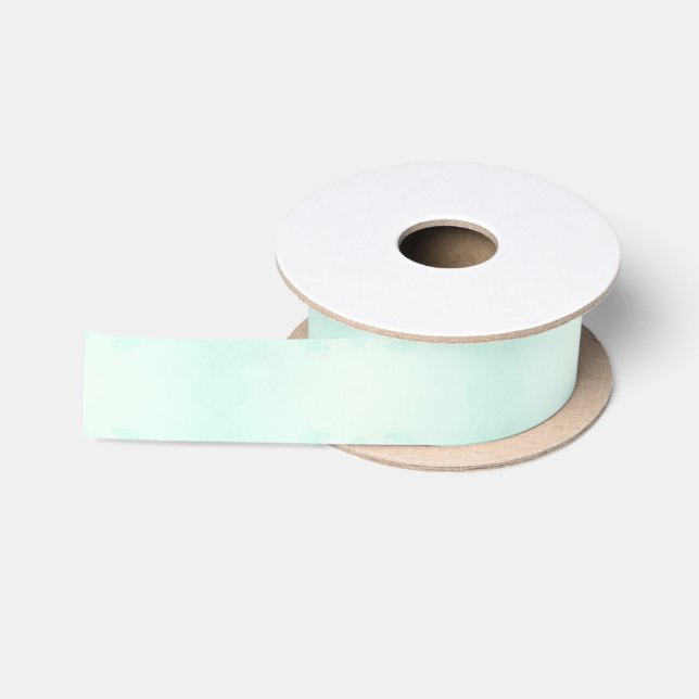 green satin ribbon (Spool)