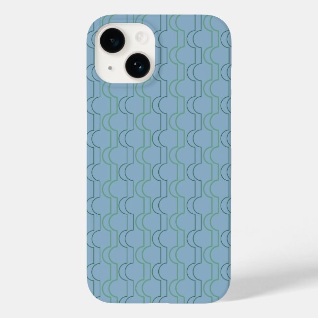 Green Scallops Case-Mate iPhone Case (Back)