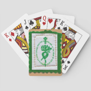 Green Scapular Playing Cards