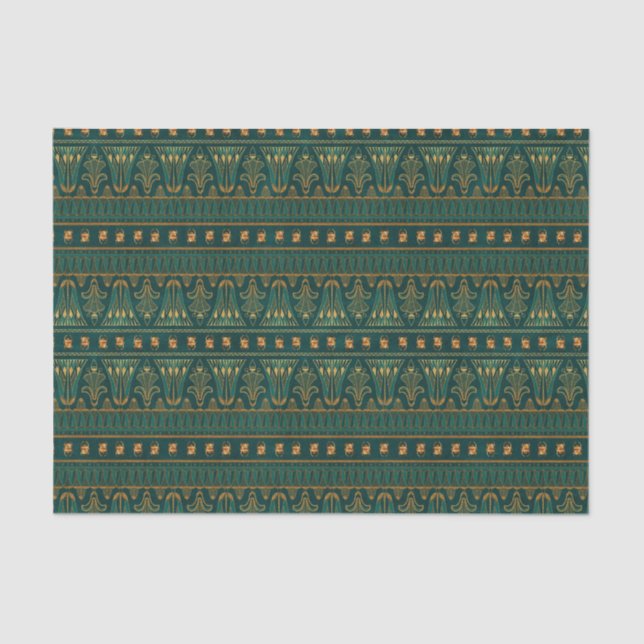 Green Scarab Egyptian Tissue Paper | Unique  (Front)