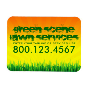 green scene lawn care magnet