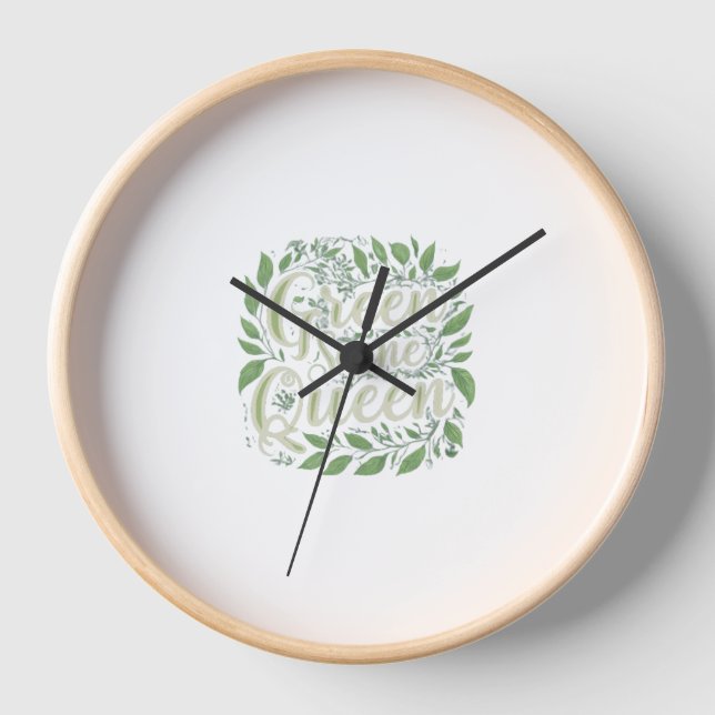 Green Scene Queen Clock (Front)