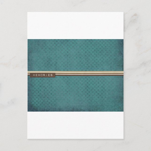 GREEN SCRAPBOOK MEMORIES POSTCARD (Front)