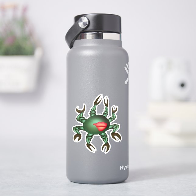Green sea creature with many claws (HydroFlask)