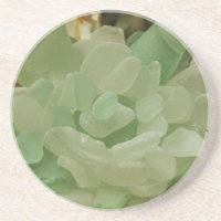 Green Sea Glass Flower