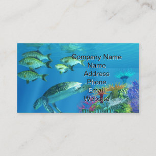 Green Sea Turtle Business Card
