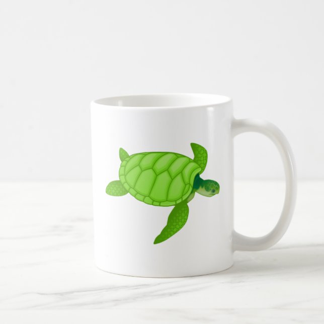 Green sea turtle coffee mug (Right)