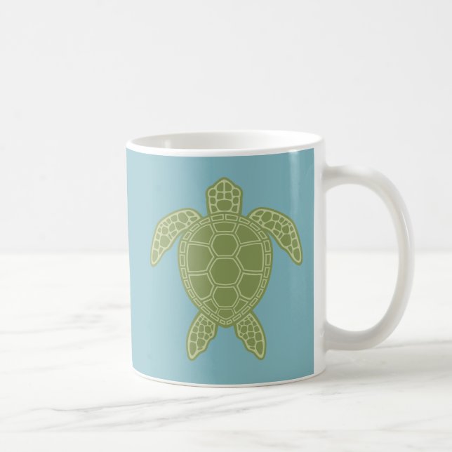 Green Sea Turtle Coffee Mug (Right)