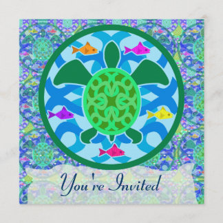 Green Sea Turtle Invitations
