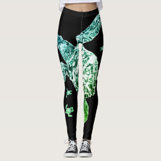 Green Sea Turtle Leggings