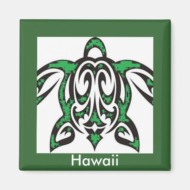 Green sea turtle magnet (Front)