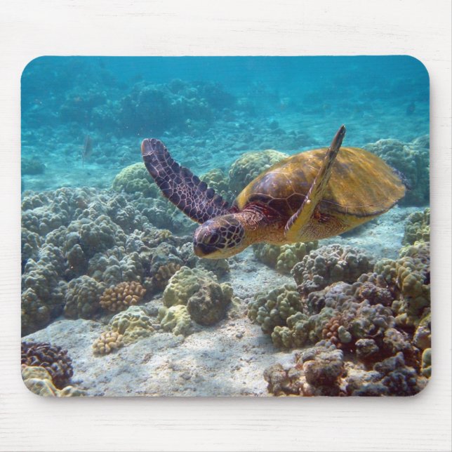 Green Sea Turtle Mouse Pad (Front)