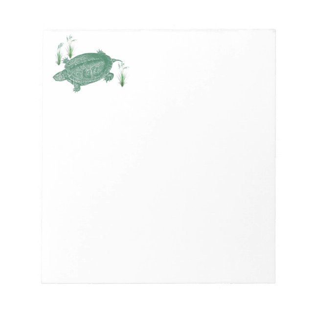 Green Sea Turtle Notepad (Front)
