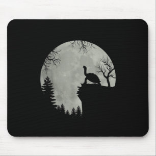 Green Sea Turtle Ocean Turtle Howling Est Moon Mouse Pad