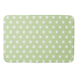 Green Sea Turtle Pattern Bath Mat