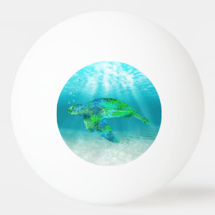 Green Sea Turtle Ping Pong Ball