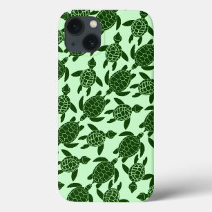 Green Sea Turtle Pretty Animal Pattern iPhone 13 Case