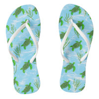 Green Sea Turtle Swimming on the Ocean Reef