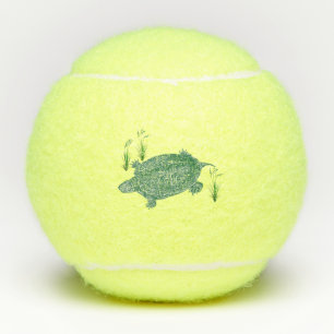 Green Sea Turtle Tennis Balls