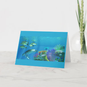Green Sea Turtle Thank You Card