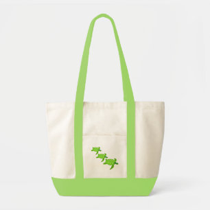 Green sea turtle tote bag