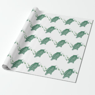 Green Sea Turtle Wrapping Paper