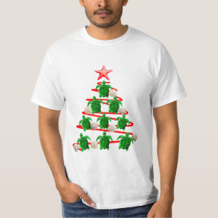 Green Sea Turtles Christmas Tree T-Shirt