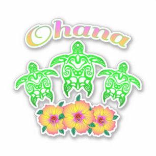 Green Sea Turtles Hawaiian Ohana