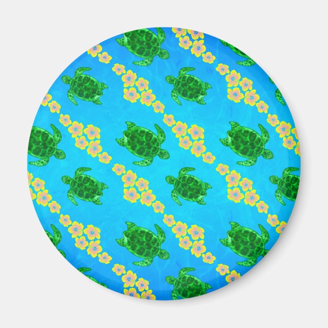 Green Sea Turtles Magnet (Front)
