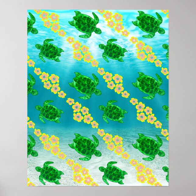Green Sea Turtles Poster (Front)