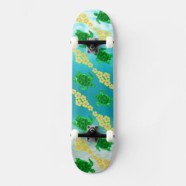 Green Sea Turtles Skateboard (Front)