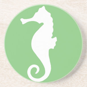 Green Seahorse Coaster