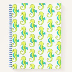 Green Seahorse Sea Horse Beach Ocean Marine Life Notebook