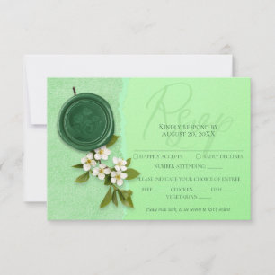 Green Seal Wedding Response Card