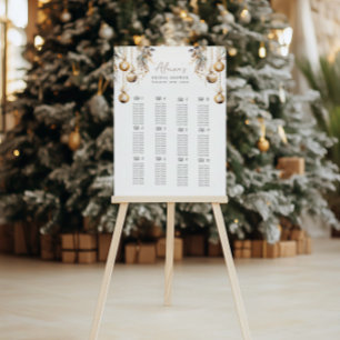 Green Seating Chart   Holly Christmas Shower