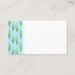Green Seaweed Ocean Plants Nature Lover Blue Water Business Card