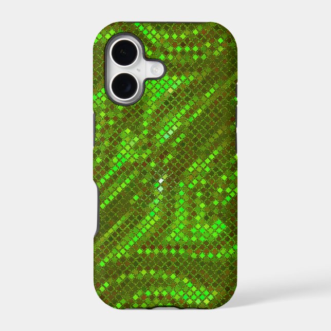 Green Sequin Effect Phone Cases (Back)