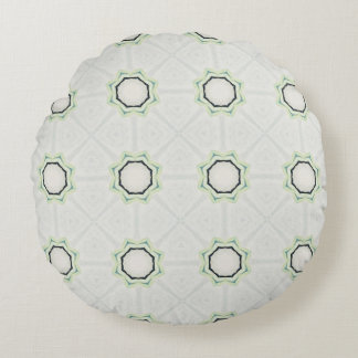 Green Serene Bloom Round Cushion