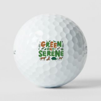 Green Serene  Golf Balls